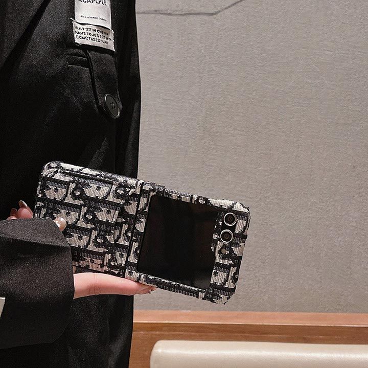 ギャラクシー ZFlip4 ケース ブランドロゴ dior ディオール