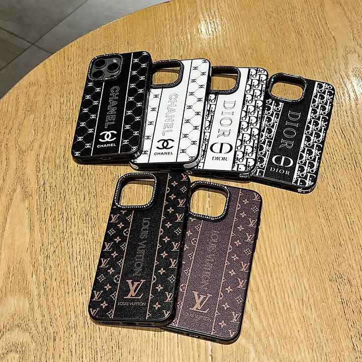 ラインストーン付き iphone 15 カバー シャネル風