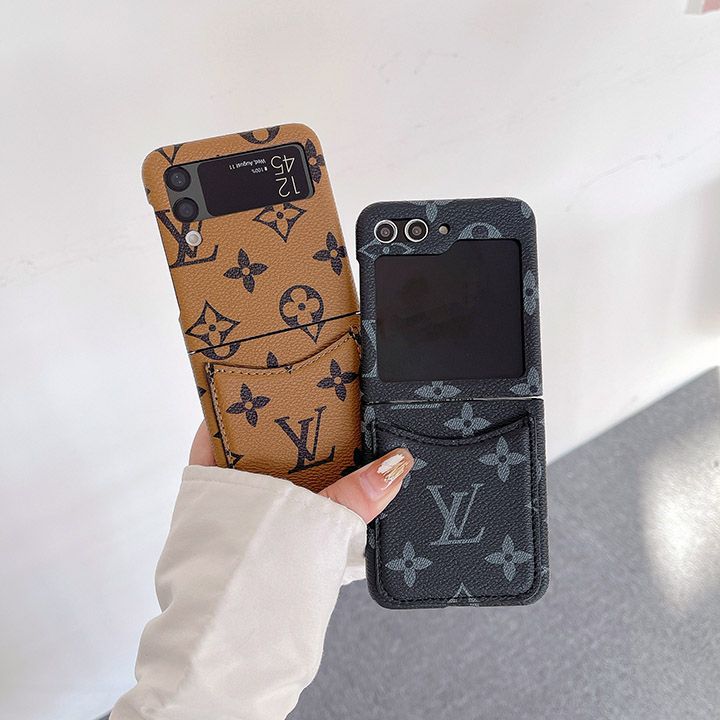 ブランド柄 ヴィトン風 Galaxy ZFlip5 カバー