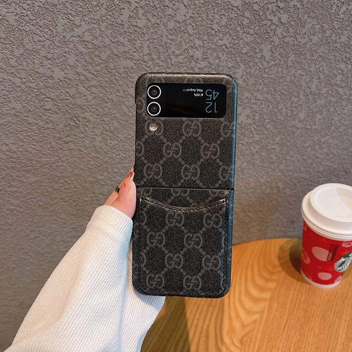 ギャラクシー ZFlip4 携帯ケースグッチ 折りたたみ