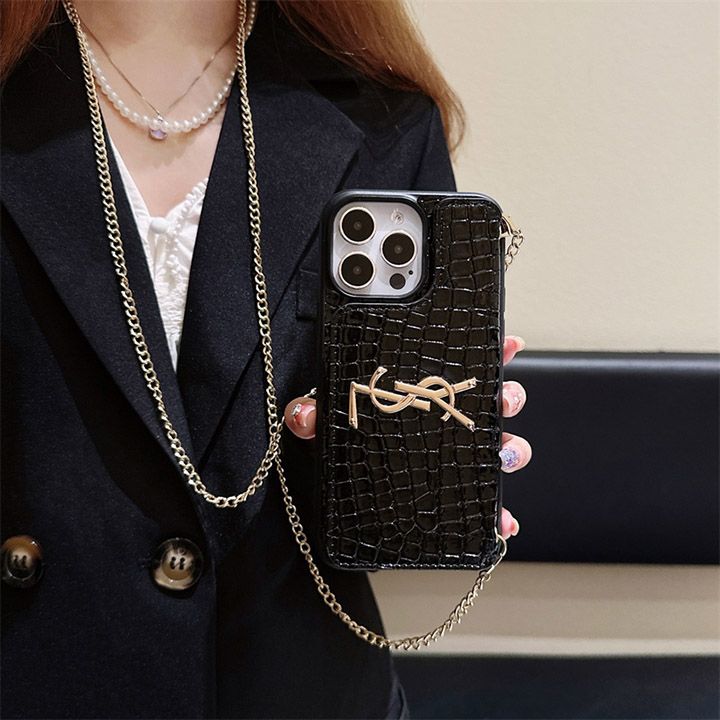 アイフォン 13 プロ スマホケースイヴサンローラン ysl チェーン付き