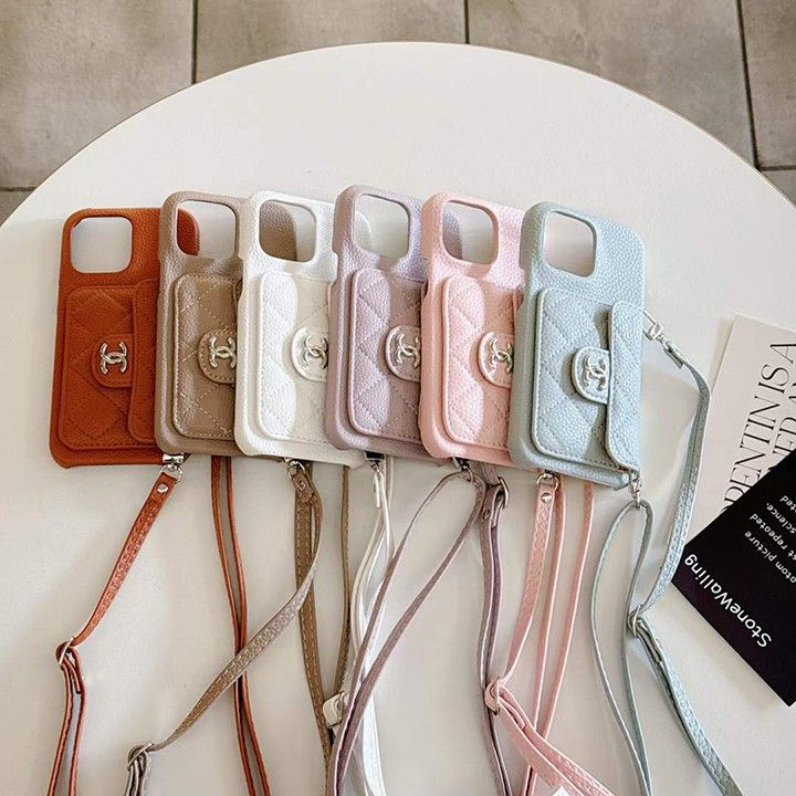 chanel シャネル アイフォーン 15 proスマホケース 小銭入れ