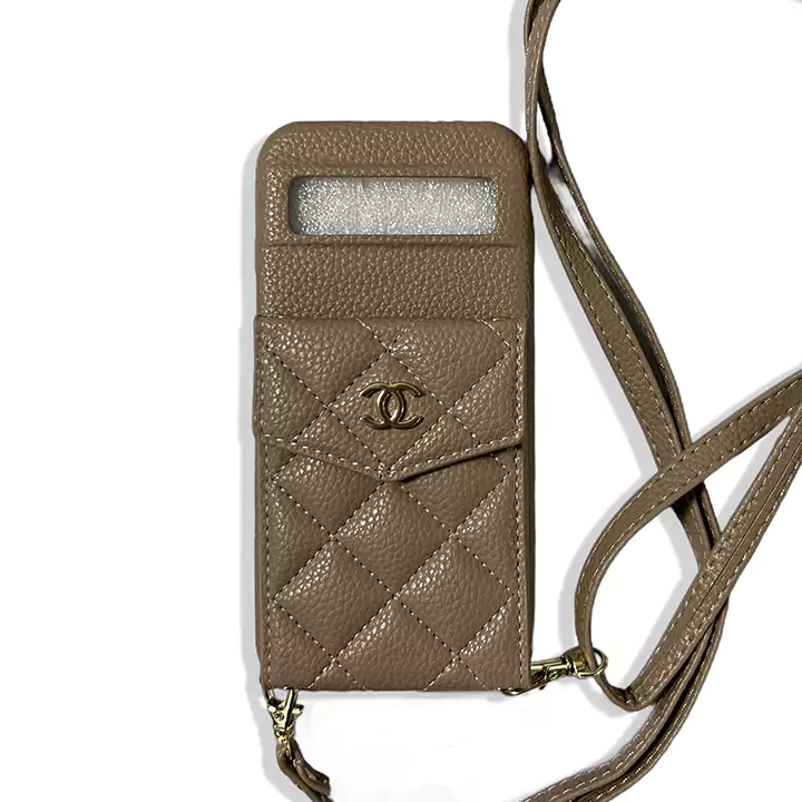 ストラップ付 Google Pixel 6a ケース CHANEL 背面 収納