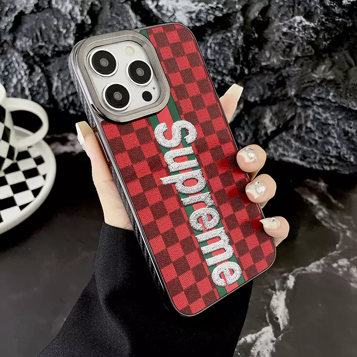 かわいい iphone11 ケース レッド Supreme
