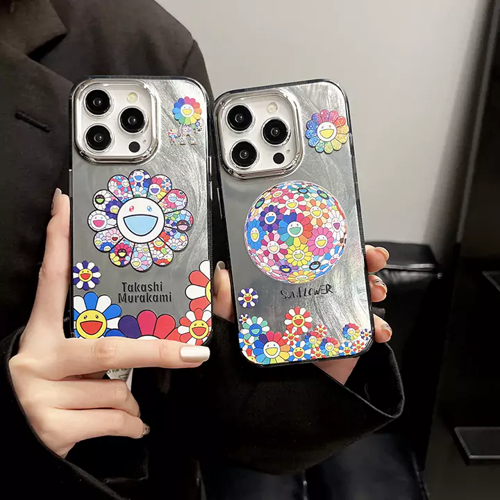 iphone 15pro max カイカイキキ murakami sunflower カバー 薄型