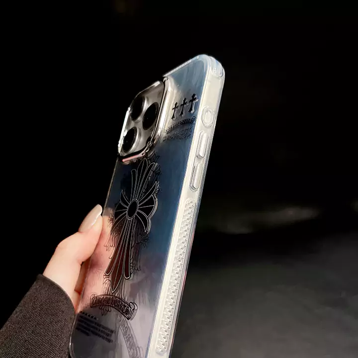 iphone 15pro max 半透明 薄型クロームハーツ ケース