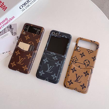 galaxy ZFlip3 ルイヴィトン スマホケース 皮製