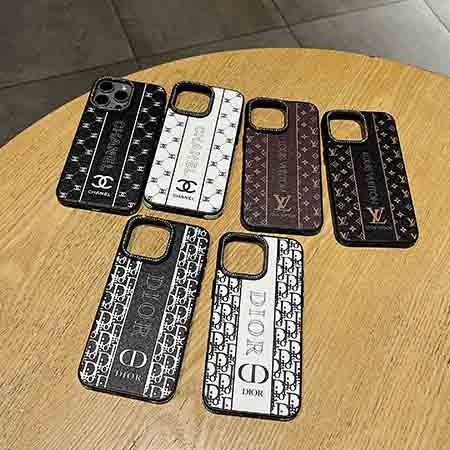 ラインストーン付き iphone 15 カバー シャネル風