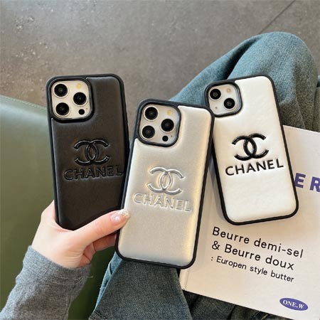 レザー iphone 16 pro ケース シャネル風